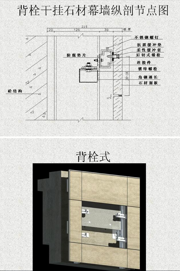 干掛石材（砂巖、花崗石）