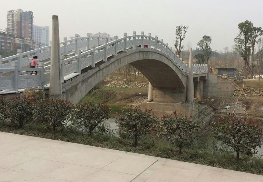 威遠(yuǎn)清溪河濕地公園匯豐石業(yè)工程案例